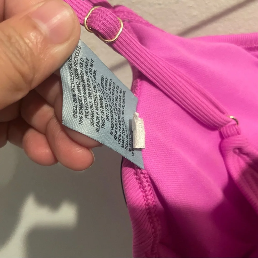 NWT Shade & Shore‎ Bright Pink One Piece Bikini Size Small